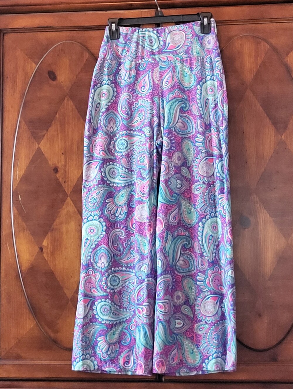 Simply Southern Bright Paisley Wide Leg Pants size S/M